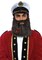 The Costume Center White and Black Captain Men Adult Halloween Kit Costume Accessory - One Size